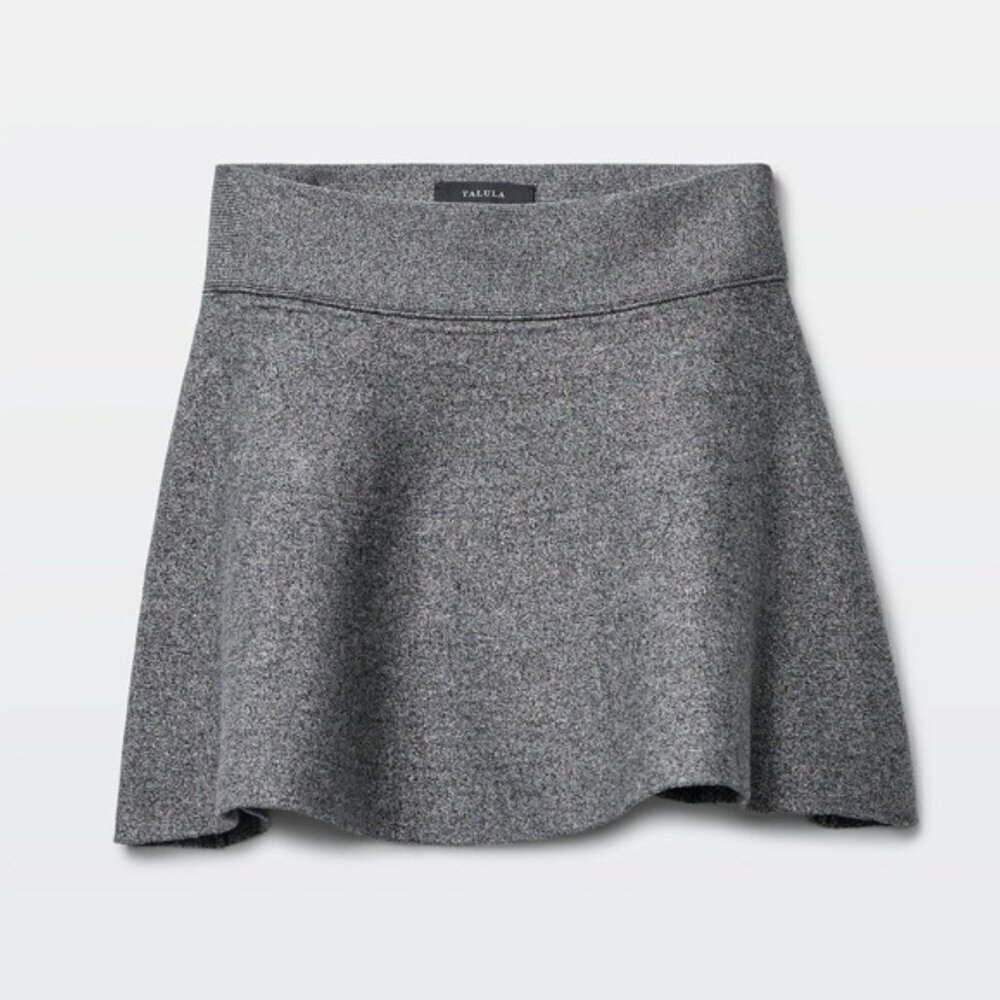 Aritzia Talula Knit Mini Skirt size XS Black/White Salt Pepper Color